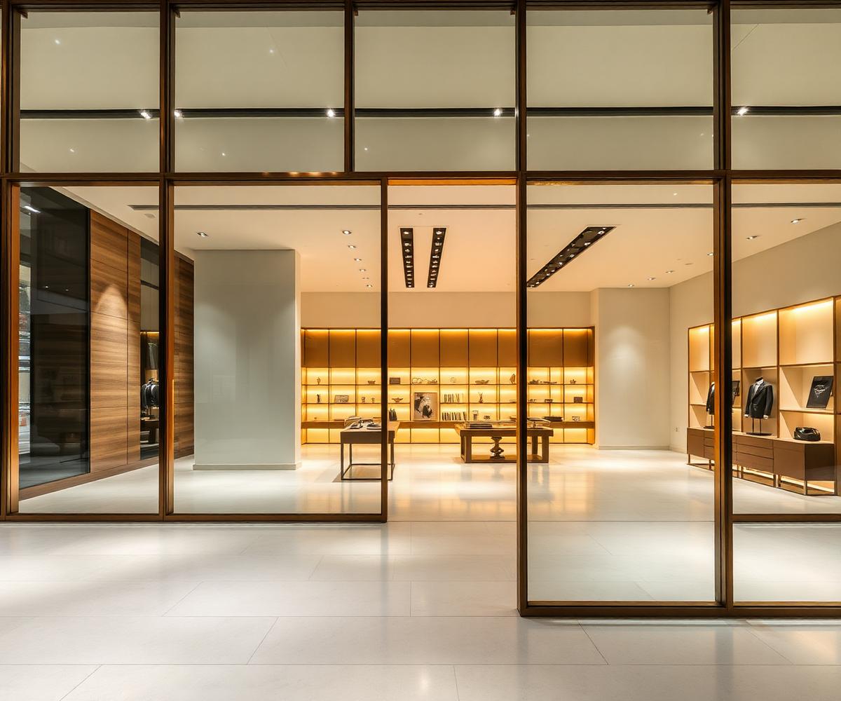Cloisons vitrées — Showroom de marque